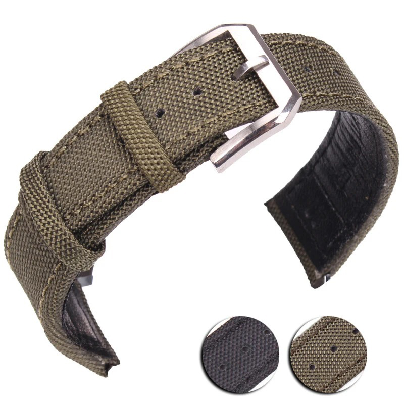 Nylon Nato Strap - Correa de reloj de cuero genuino