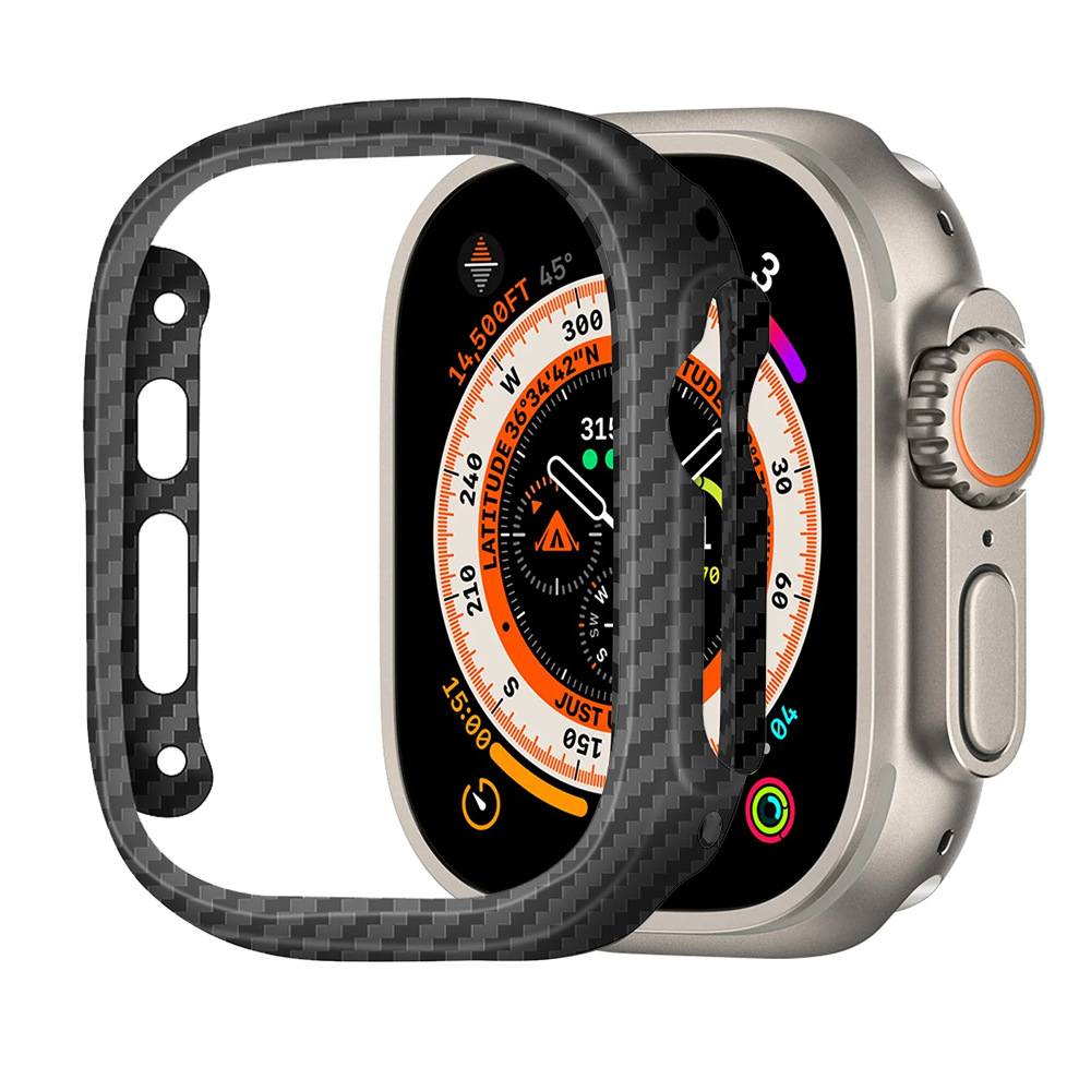Watch Face Protector - Funda fina de fibra de carbono