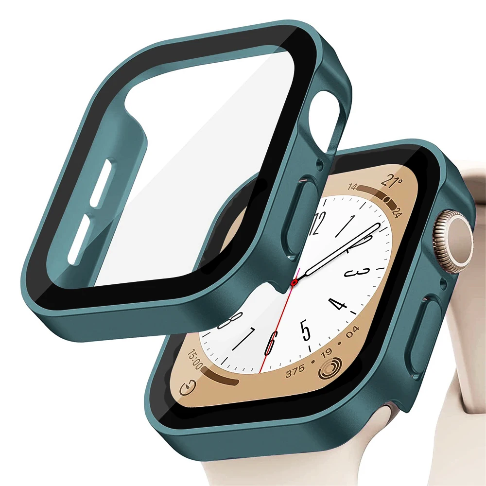 Vidrio + cubierta para Apple W - Smartwatch Watch Accessories For Women reseña y precio