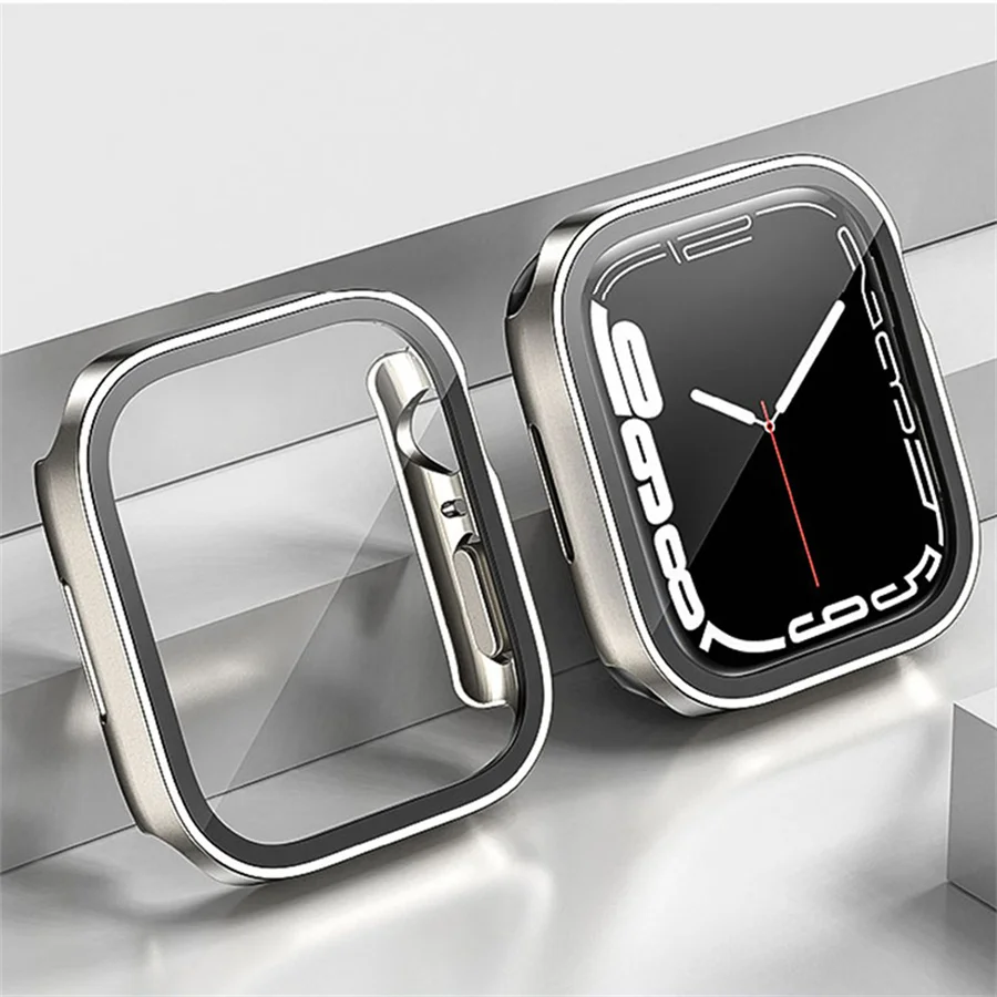 Vidrio + cubierta para Apple W - Smartwatch Watch Accessories For Women reseña y precio