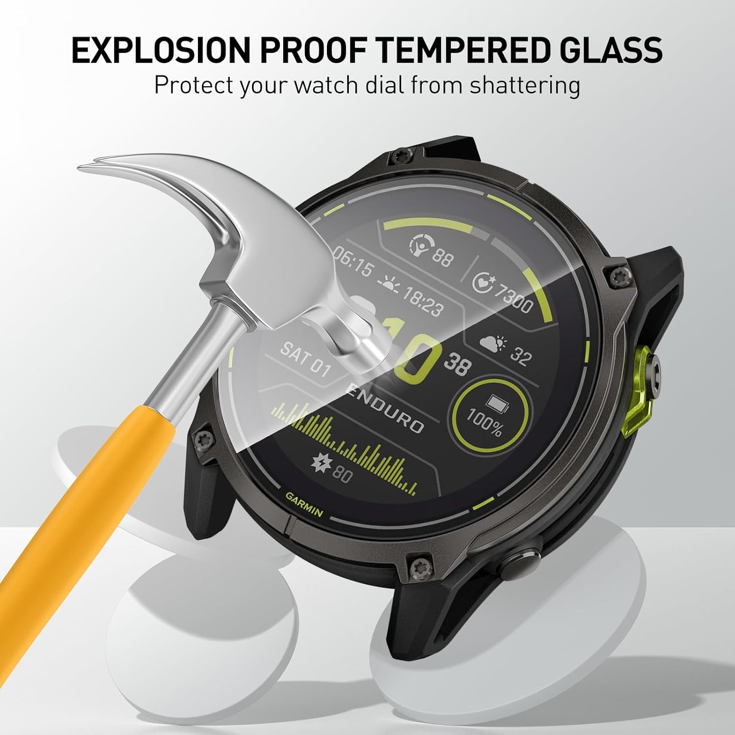 Películas de vidrio templado p - Watch Face Protector reseña y precio
