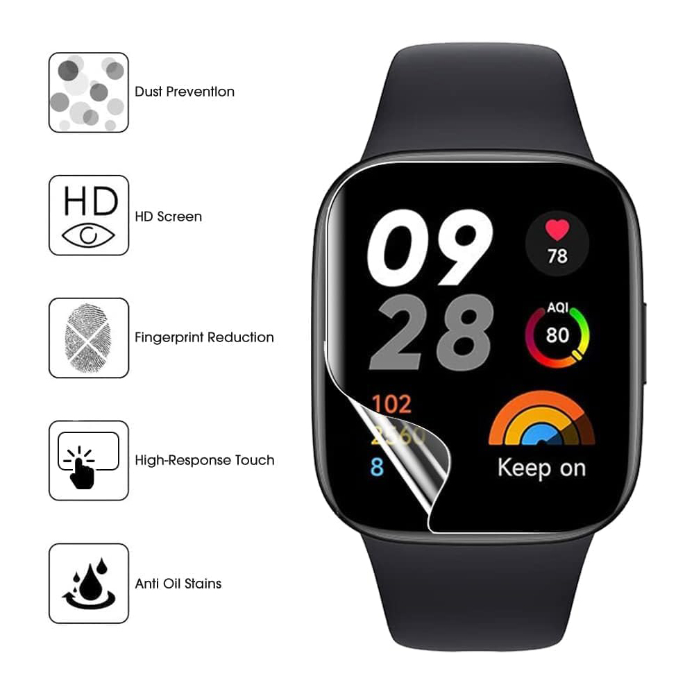 Película protectora de hidroge - Watch Face Protector reseña y precio