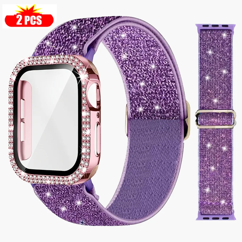 Correa + funda para Apple Watc - Smartwatch Watch Accessories For Women reseña y precio