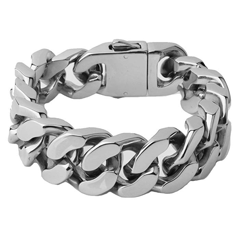 Pulsera de cadena cubana estil - Ceramic Link Bracelet reseña y precio
