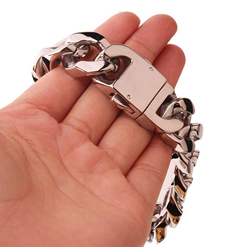 Pulsera de cadena cubana estil - Ceramic Link Bracelet reseña y precio